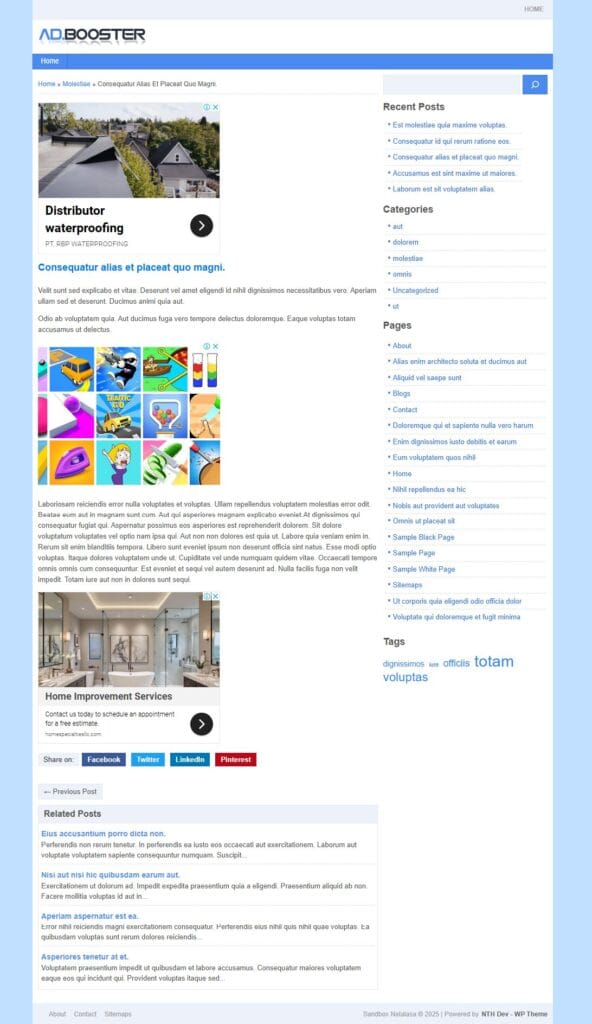 AdBooster Theme For AdSense